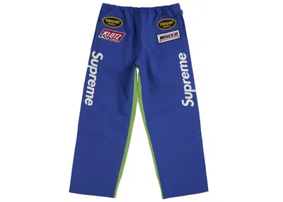 Pre-owned Supreme Men's  Vanson Leathers Goretex Pant In Royal In Blue
