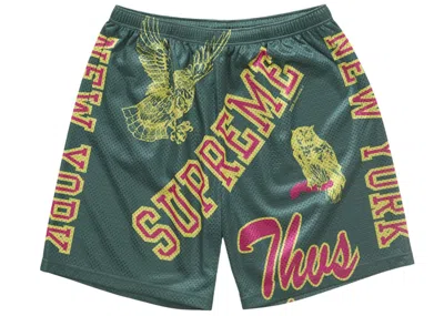 Pre-owned Supreme Men's  Varsity Mesh Short In Green