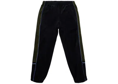 Pre-owned Supreme Men's  Velour Track Pant In Black