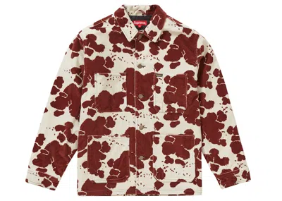 Pre-owned Supreme Men's  Velvet Chore Coat In Cow