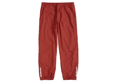 Pre-owned Supreme Men's  Warm Up Pant (fw18) In Dark Rust In Brown