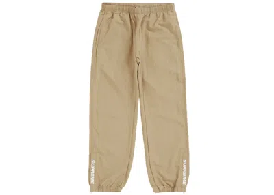 Pre-owned Supreme Men's  Warm Up Pant (fw20) In Tan In Brown