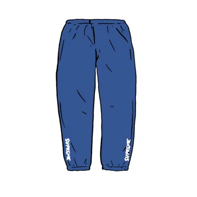Pre-owned Supreme Men's  Warm Up Pant In Light Navy Blue