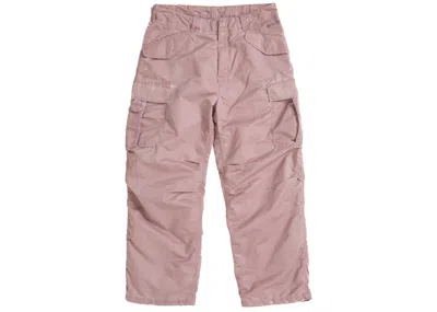 Pre-owned Supreme Men's  Washed Flight Satin Cargo Pant In Dusty Pink