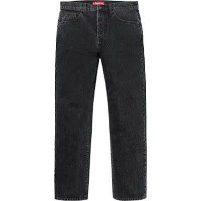 Pre-owned Supreme Men's  Washed Regular Jeans (fw18) In Black
