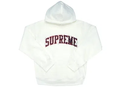 Pre-owned Supreme Men's  Water Arc Hooded Sweatshirt In White