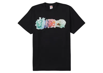 Pre-owned Supreme Men's  Watercolor Tee Shirt In Black