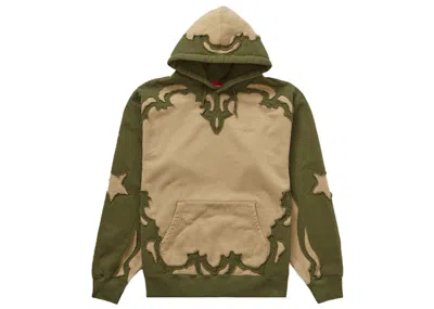 Pre-owned Supreme Men's  Western Cut Out Hooded Sweatshirt In Dark Tan