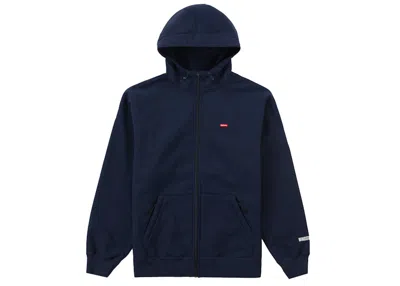 Pre-owned Supreme Men's  Windstopper Zip Up Hooded Sweatshirt (fw21) In Navy Blue