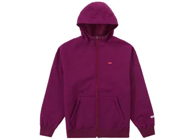 Pre-owned Supreme Men's  Windstopper Zip Up Hooded Sweatshirt (fw21) In Purple