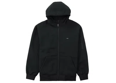 Pre-owned Supreme Men's  Windstopper Zip Up Hooded Sweatshirt (fw23) In Black