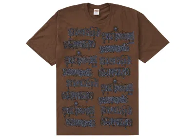 Pre-owned Supreme Men's  Wombat Tee Shirt In Brown
