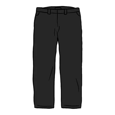 Pre-owned Supreme Men's  Work Pant (ss21) In Black