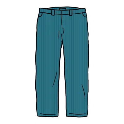 Pre-owned Supreme Men's  Work Pant (ss21) In Teal Stripe In Blue