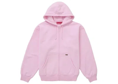 Pre-owned Supreme Men's  Work Zip Up Hooded Sweatshirt (ss25) In Pink