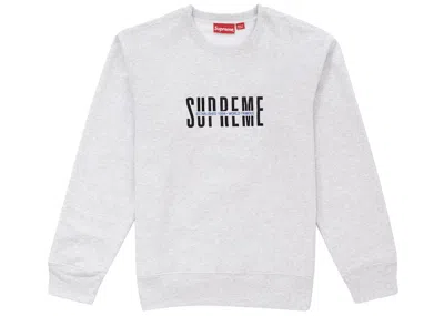 Pre-owned Supreme Men's  World Famous Crewneck Sweatshirt In Ash Grey