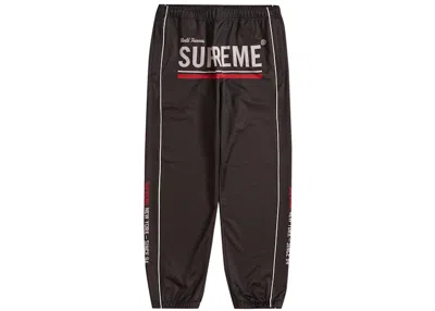 Pre-owned Supreme Men's  World Famous Jacquard Track Pant In Black