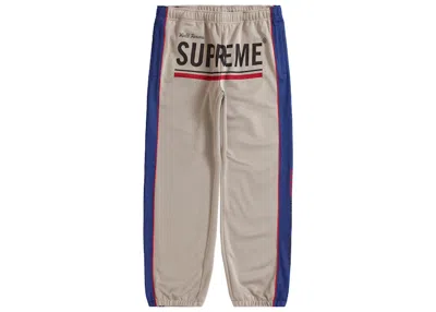 Pre-owned Supreme Men's  World Famous Jacquard Track Pant In Stone