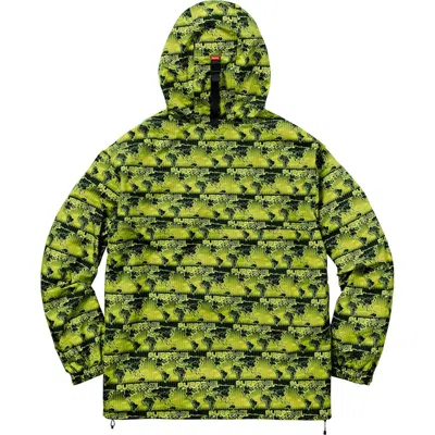 Pre-owned Supreme Men's  World Famous Taped Seam Hooded Pullover In Green