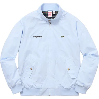 Pre-owned Supreme Men's  X Lacoste Harrington Jacket Jacket In Light Blue