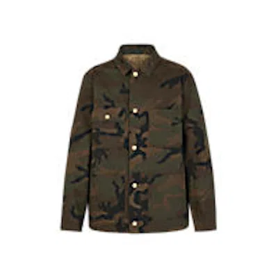 Pre-owned Supreme Men's  X Louis Vuitton Jacquard Denim Chore Coat In Camo