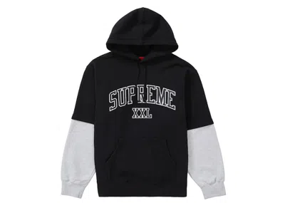 Pre-owned Supreme Men's  Xxl Hooded Sweatshirt In Black