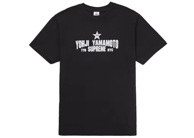 Pre-owned Supreme Men's  Y's By Yohji Yamamoto Star Tee Shirt In Black