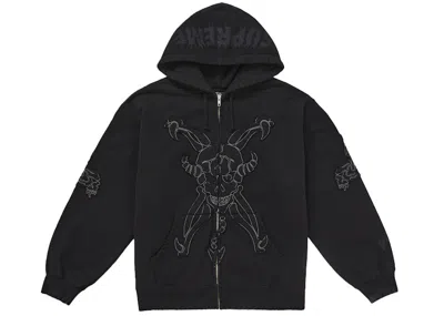 Pre-owned Supreme Men's  Y's By Yohji Yamamoto Zip Up Hooded Sweatshirt In Black