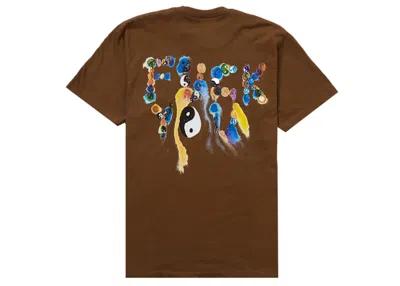 Pre-owned Supreme Men's  Yin Yang Tee Shirt In Brown