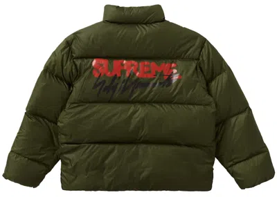Pre-owned Supreme Men's  Yohji Yamamoto Down Jacket In Olive In Green