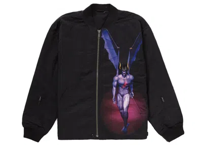 Pre-owned Supreme Men's  Yohji Yamamoto Tekken Nylon Bomber Jacket In Black