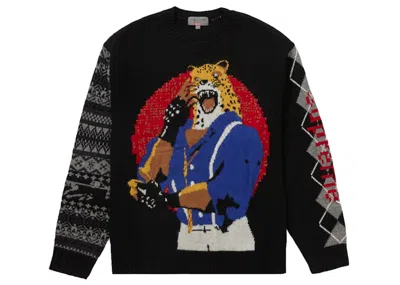 Pre-owned Supreme Men's  Yohji Yamamoto Tekken Sweater In Black