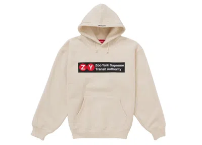 Pre-owned Supreme Men's  Zoo York Hooded Sweatshirt In White