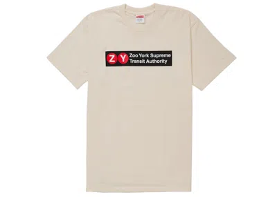 Pre-owned Supreme Men's  Zoo York Transit Tee Shirt In White