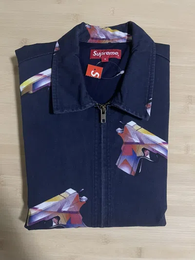 Pre-owned Supreme Mendini Work Jacket In Blue