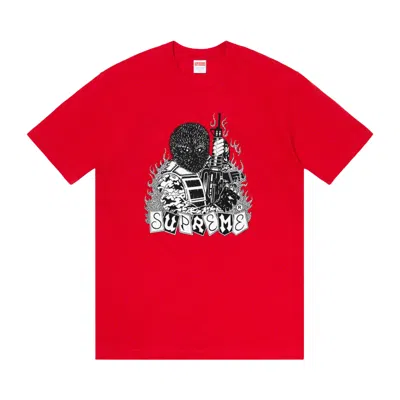 Pre-owned Supreme Mercenary T-shirt 'red'