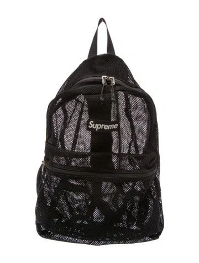 Pre-owned Supreme Mesh Backpack In Black