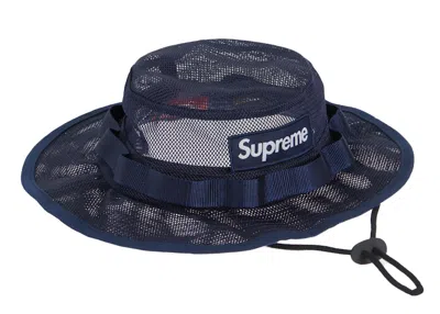 Pre-owned Supreme Mesh Cordura Boonie In Navy Blue