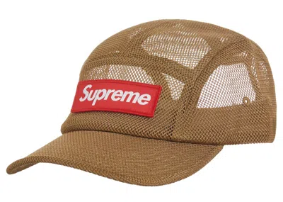 Pre-owned Supreme Mesh Cordura Camp Cap In Sand