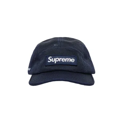 Pre-owned Supreme Mesh Cordura Camp Cap 'navy' In Blue
