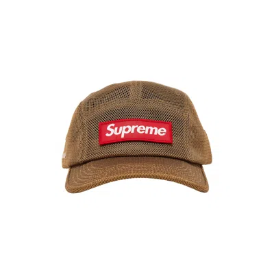 Pre-owned Supreme Mesh Cordura Camp Cap 'sand' In Brown