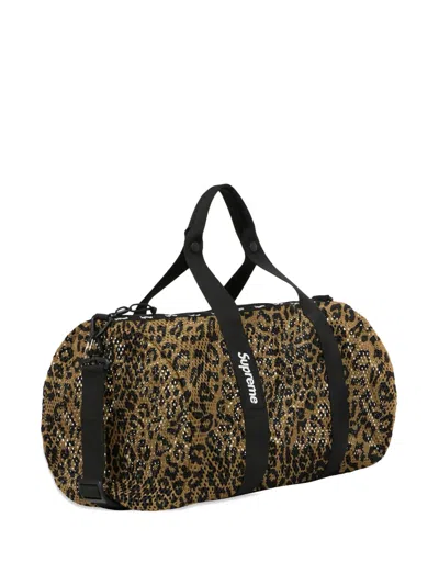 Supreme Mesh Duffle Bag In Brown