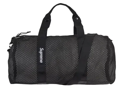 Pre-owned Supreme Mesh Duffle Bag (ss23) In Black
