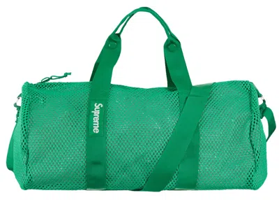 Pre-owned Supreme Mesh Duffle Bag (ss23) In Green