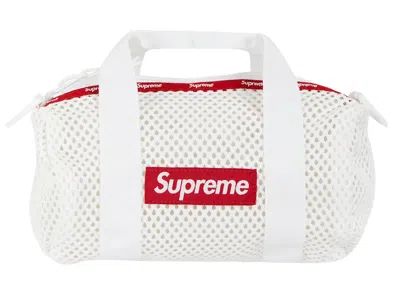 Pre-owned Supreme Mesh Mini Duffle Bag In White