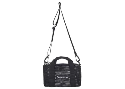 Pre-owned Supreme Mesh Mini Duffle Bag (ss25) In Black
