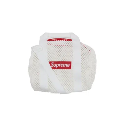 Pre-owned Supreme Mesh Mini Duffle Bag 'white'