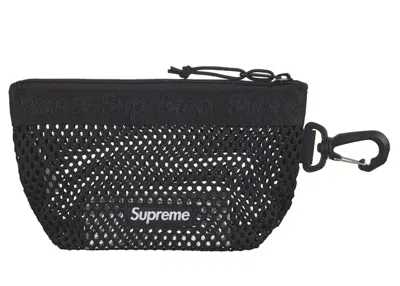 Pre-owned Supreme Mesh Mini Pouch In Black
