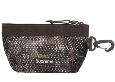 Pre-owned Supreme Mesh Mini Pouch In Truetimber Kanati Camo
