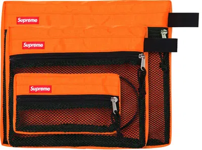 Pre-owned Supreme Mesh Organizer Bags (ss15) In Orange